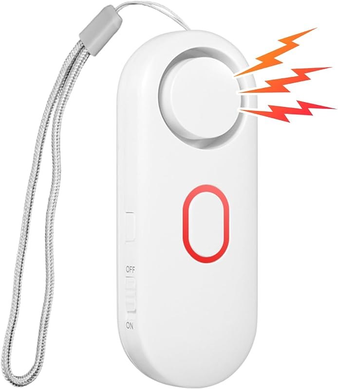 110dB Door Alarm for Home Security, Vibration Sensor Door Open Alert, Adjustable 3 Sensitivity Modes, Easy No-Drill