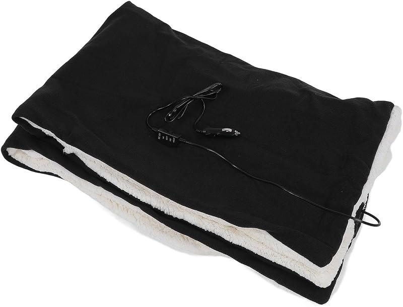 AYNEFY Blankets Heated Blanket 12V Soft Cotton Heating for Home Office with Portable Electric Blanket Electric Throw