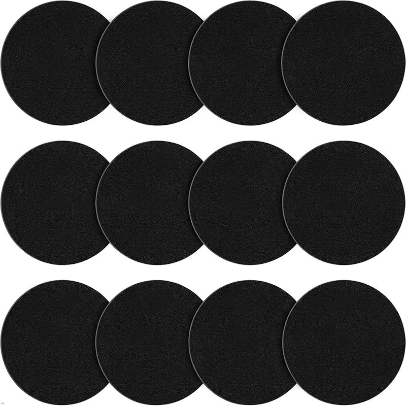 12 Pack 6.7in Compost Bin Filter Charcoal Filters for Countertop Bin Bucket — charcoal filter pail for charcoal filter