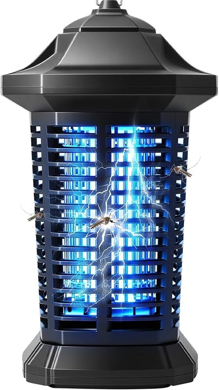 Bug Zapper Indoor Outdoor, 4200V Electric Mosquito Zapper, Plug-in Fly Zapper, 1/2 Acre Coverage, 6.6ft Cord, Fly Trap