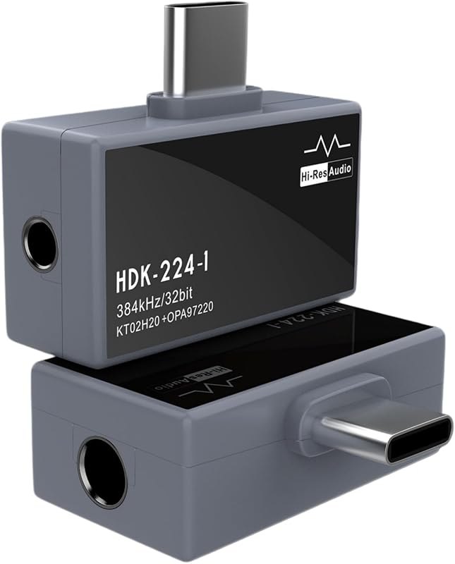 USB C to AUX Headphone Amplifier, DS3 DAC Amp Dongle 3.5mm & 4.4mm Balanced Outputs, DSD256/PCM 32Bit/768kHz Dual