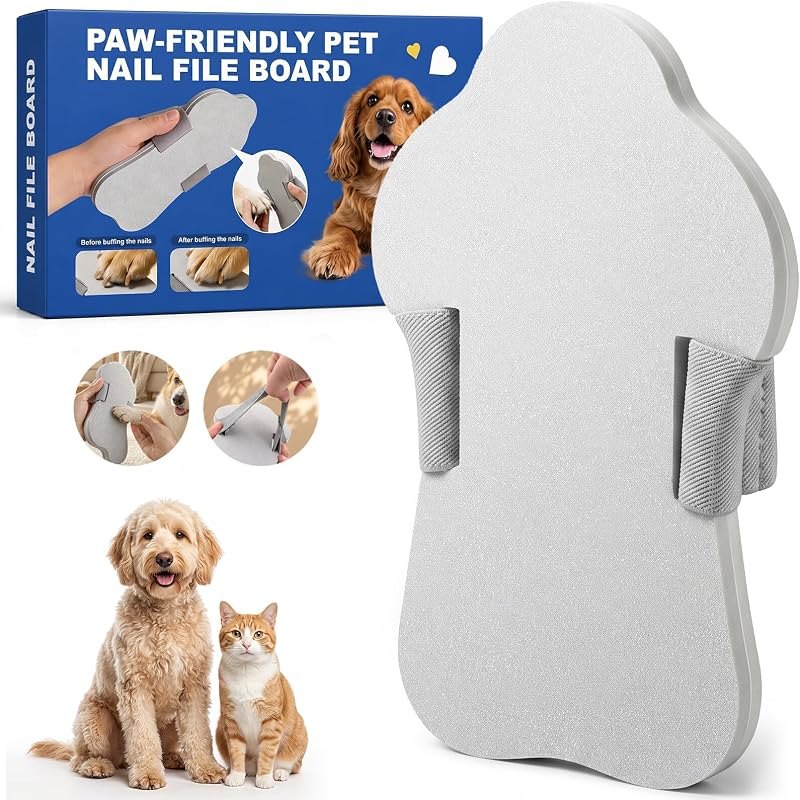 Dog Nail Scratch Board with Hand Strap, Quiet Non-Slip Dog Nail File Board — pets nail grinder for pets nail grinder