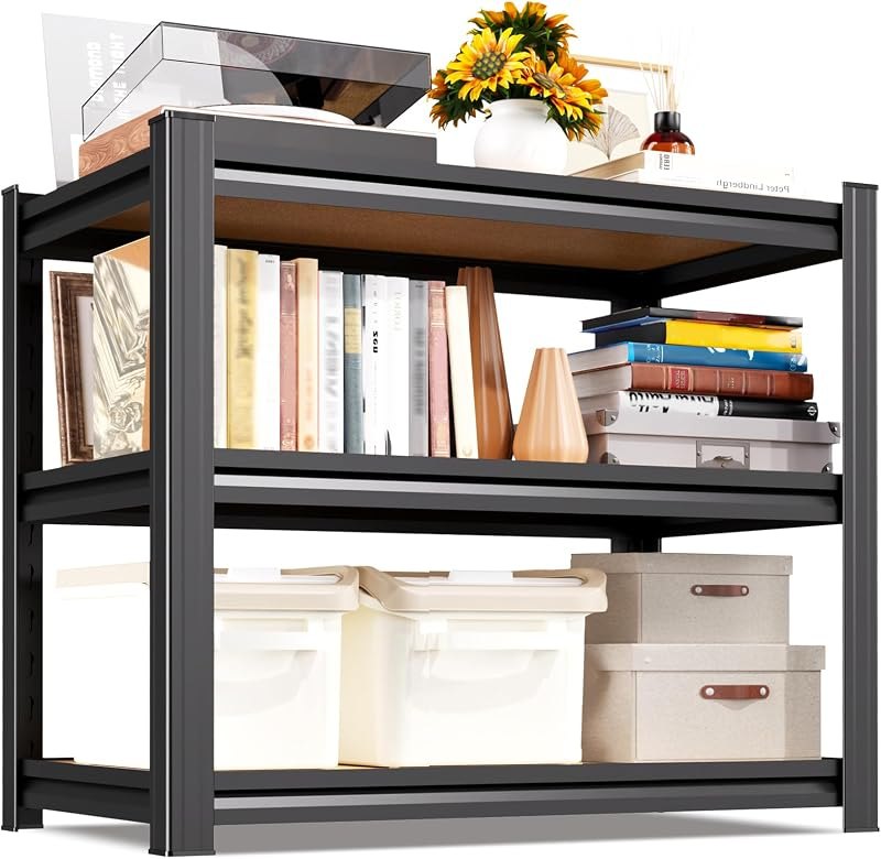 3-Tier Storage Shelves Garage Shelving Shelf,33" H x 35" W x 16" D — best storage garage shelf for storage garage shelf