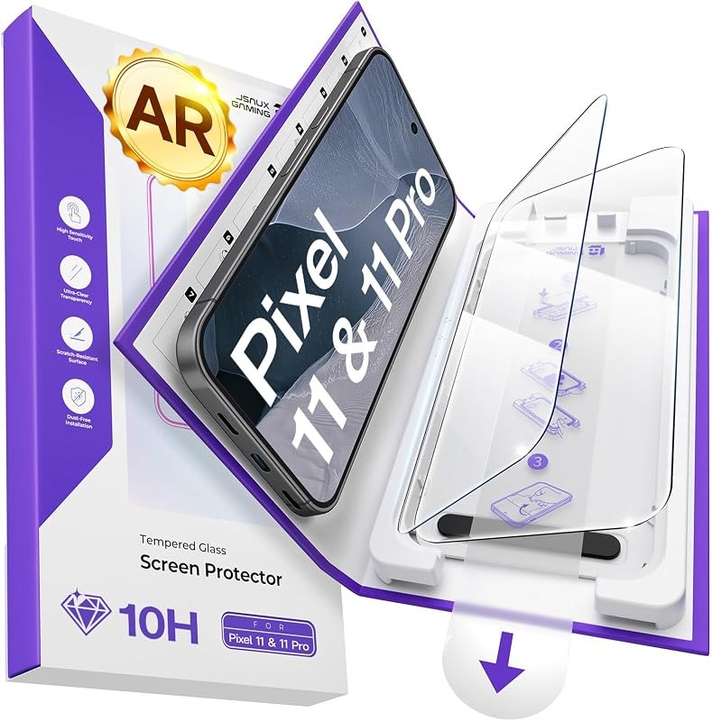 JSAUX AR Screen Protector for Google Pixel 11 & 11 Pro [2 Pack] — screen protector for google pixel screen protector