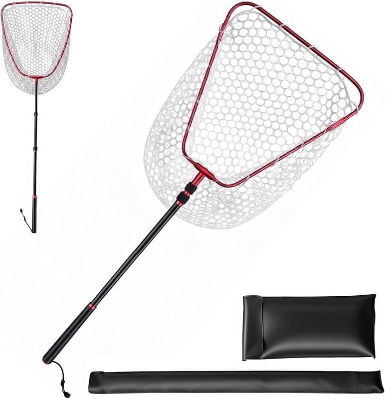 Extendable Fishing Net with Telescopic Carbon Fiber Handle — best fishing landing net for fishing landing net
