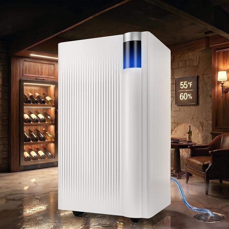 Uthfy 38 Pints Dehumidifier for Basement with Drain Hose, 3000 Sq. Ft Dehumidifiers for Home, Bedroom, Bathroom