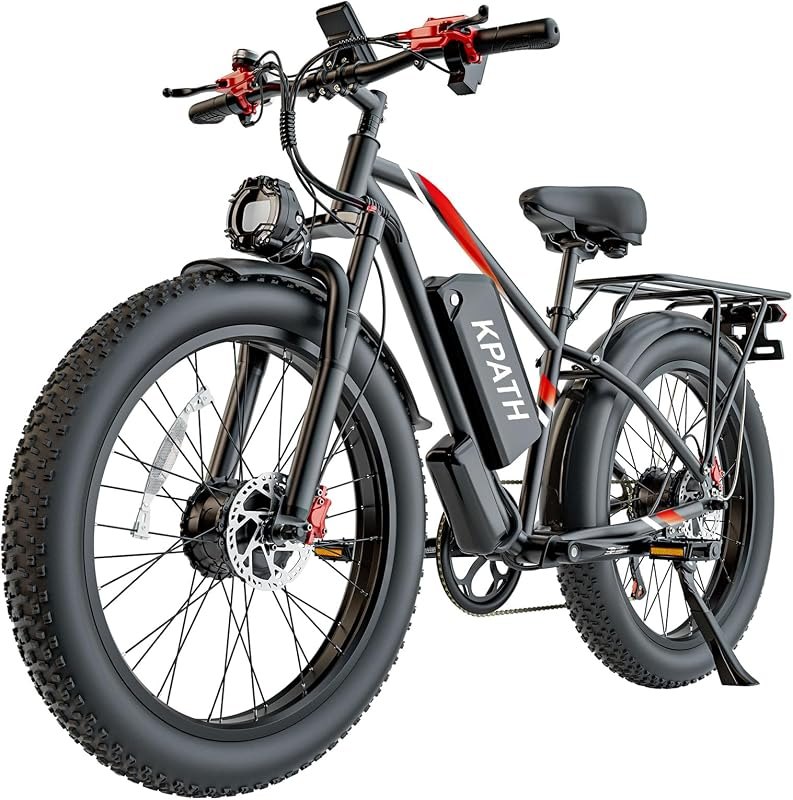 6000W Peak Dual Motor Ebike,45MPH 70-90Mi,48V 32AH Removable Battery — hydraulic disc brake ebike for hydraulic disc