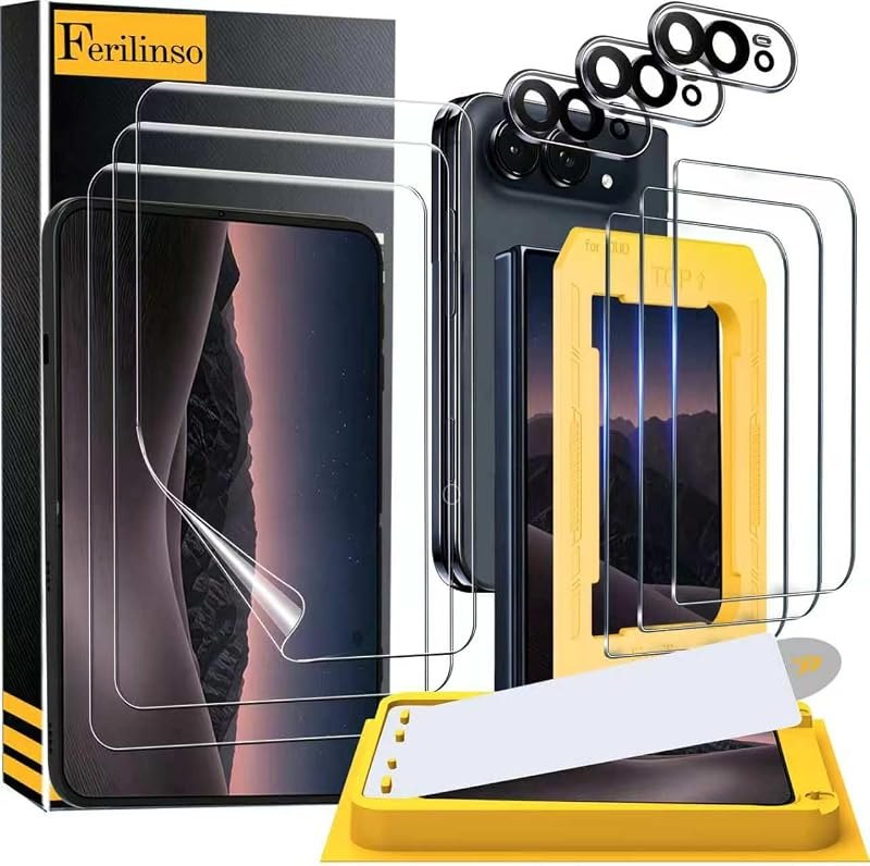Ferilinso Inner + Outer Screen Protector for iPhone Duo, Tempered Glass — iPhone Duo Screen Protector for iphone duo