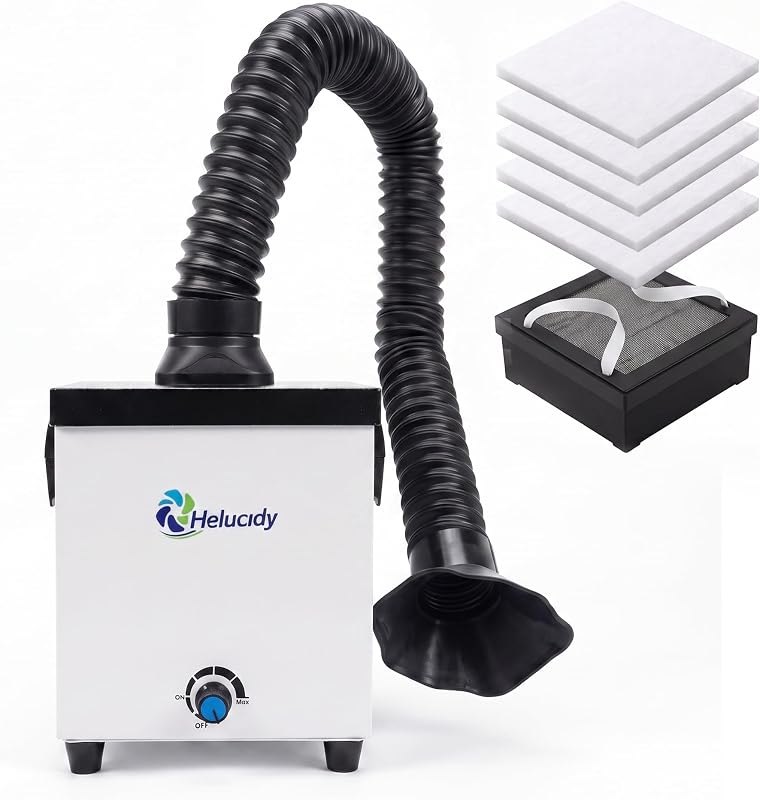 JJ-Z131 Fume Extractor, 2-in-1 H13-HEPA Activated Carbon Filter, Compact — welding fume extractor for welding fume