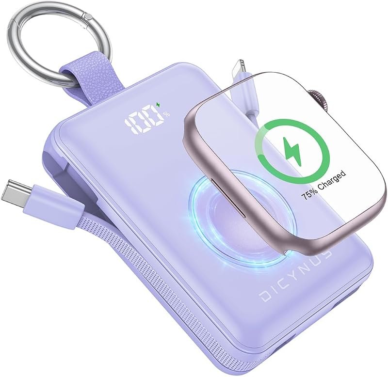 Portable Charger 10000mAh 22.5W Power Bank with Cables&iWatch Charger — 10000mAh power bank for 10000mah power bank