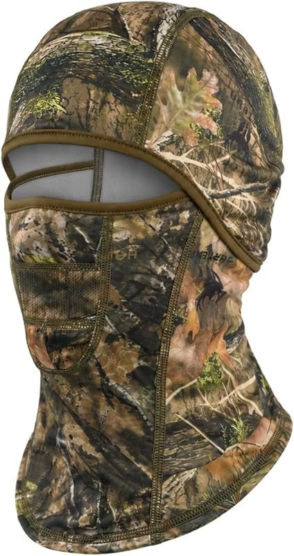 Camo Hunting Balaclava for Men, Fleece-Lined Face Mask, Neck Gaiter — hunting camouflage face mask for hunting