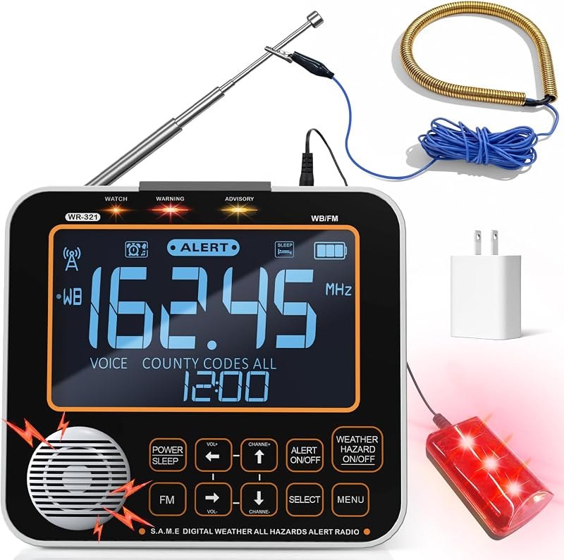 NOAA Weather Alert Radio for Home - S.A.M.E. Localized Programming — Smart Weather Alert System for smart weather