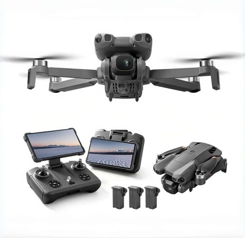 GPS 4K Camera Drone for Adults, 6.9-Inch Large Screen Folding Remote — drones drone battery for drones drone battery