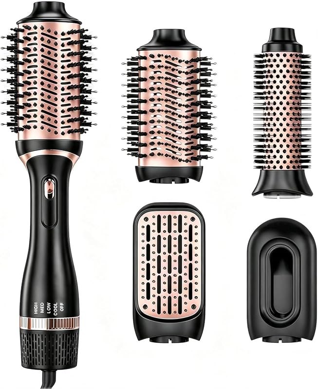 Natrial Hair Dryer Blow Dryer Brush Thermal Round Hot Air Brush Set — hot hair dryer brush amazon for hot hair dryer