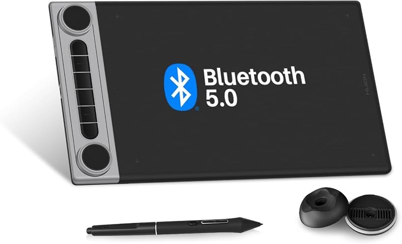 HUION Inspiroy Dial 2 V2 Bluetooth 5.0 Drawing Tablet, PenTech 4.0 — large drawing tablet for large drawing tablet