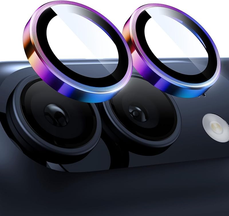 Hoerrye for iPhone Duo Camera Lens Protector, Colorful
