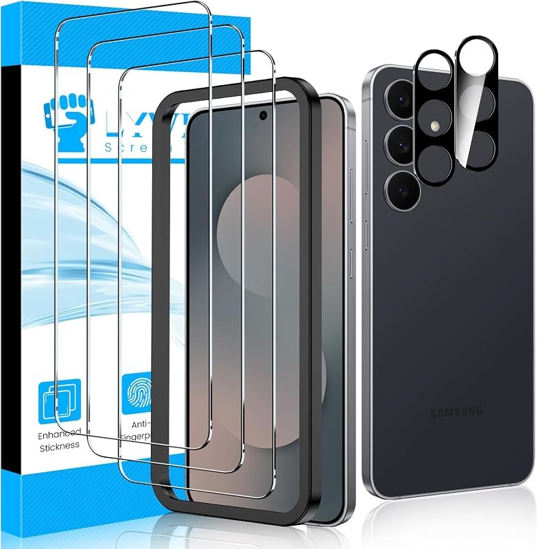 LYWHL 3+2 Pack for Samsung Galaxy S26 FE Tempered Glass Screen Protector — screen protector for samsung galaxy s26 ultra