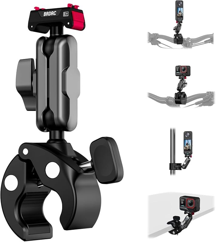 Heavy Duty Handlebar Clamp Mount for Insta360 X6/X5/X4 Air