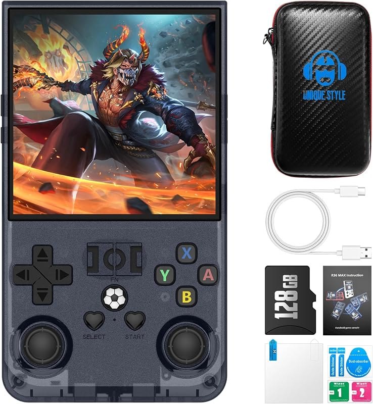 Retro Handheld Gaming Console, Video Game Console with 4.0-Inch 4K HD IPS Screen, Open Source Linux System, 4000mAh