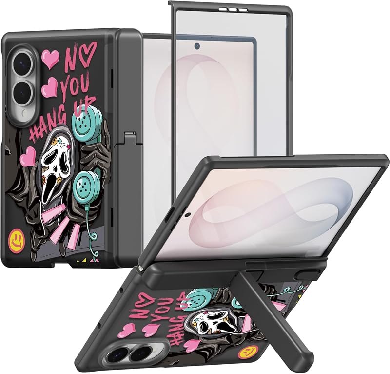 for Samsung Galaxy Z Fold 8 Case Cute Skeleton — best Galaxy Z Fold 8 kickstand case for galaxy fold kickstand case
