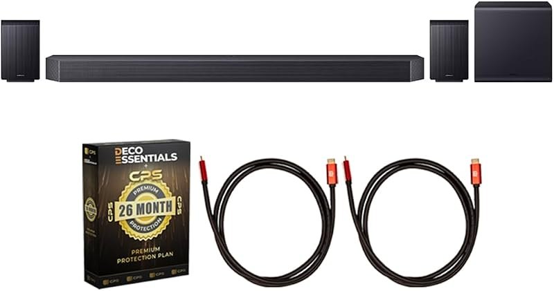 Samsung Q-Series Soundbar Subwoofer & Speaker 2026 HW-Q990H Renewed Bundle — soundbars wireless subwoofer for