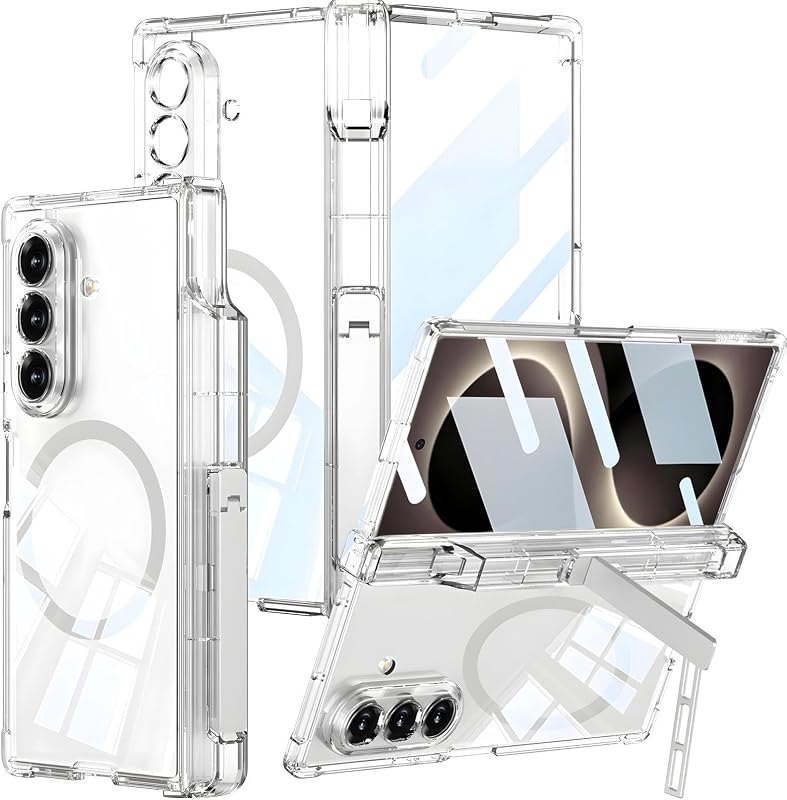 Clear Case for Galaxy Z Fold 8 Ultra with Screen Protector Fit for MagSafe — Z Fold 8 Ultra S Pen holder for fold