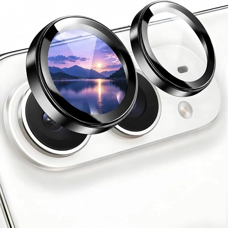 2 Pack AR+AF Camera Lens Protector for iPhone DUO with Install Tray — apple iphone duo display cracking for apple