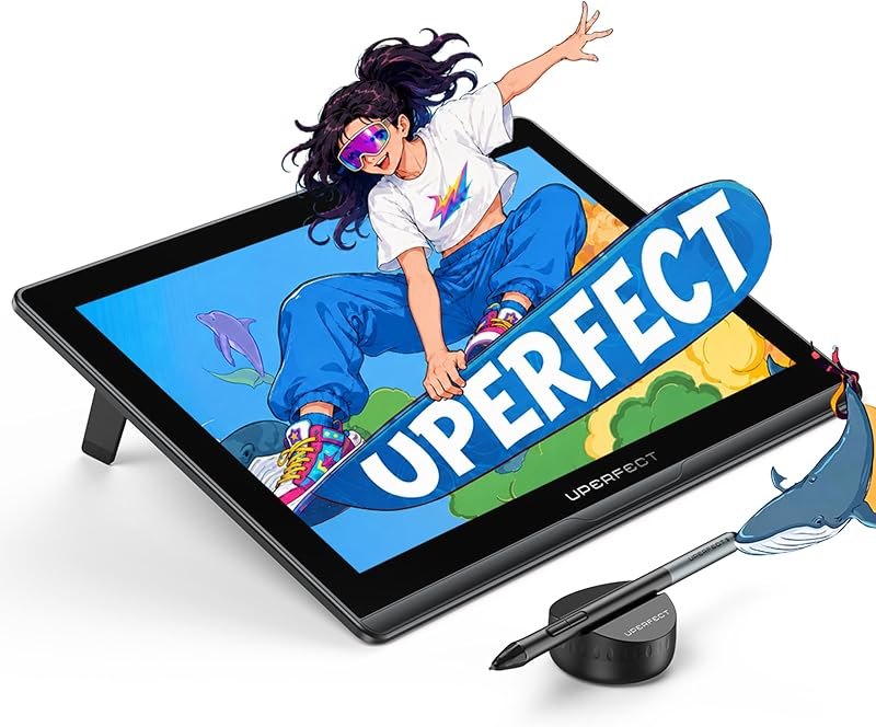 UPERFECT 14" Drawing Tablet with Screen, 2.5K, 16K Pen, 138% sRGB, ΔE<1.5 — pen display tablet for pen display tablet