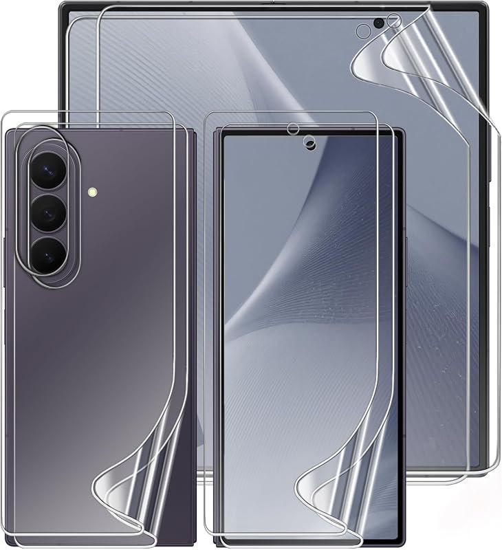 2 Sets Screen Protector for Samsung Galaxy Z Fold 8 Ultra 8.0", High Definition Clear Soft TPU Screen Protector, 2