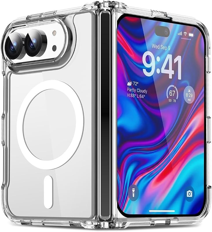 for iPhone Duo Case Clear Compatible with MagSafe Slim Phone Cover — iPhone Duo battery case for iphone duo battery case