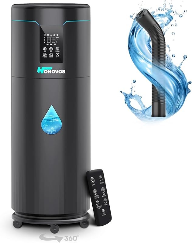 Humidifiers for Large Room Home Bedroom 2000 sq.ft. 17L/4.5Gal Large Humidifier with Extension Tube & 4 Speed Mist,Top