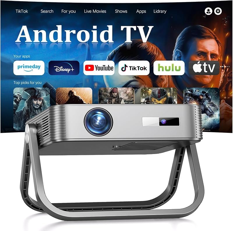 Mini Projector with Wifi and Bluetooth, Built-in Apps,Movie Projector — outdoor mini projector for outdoor mini