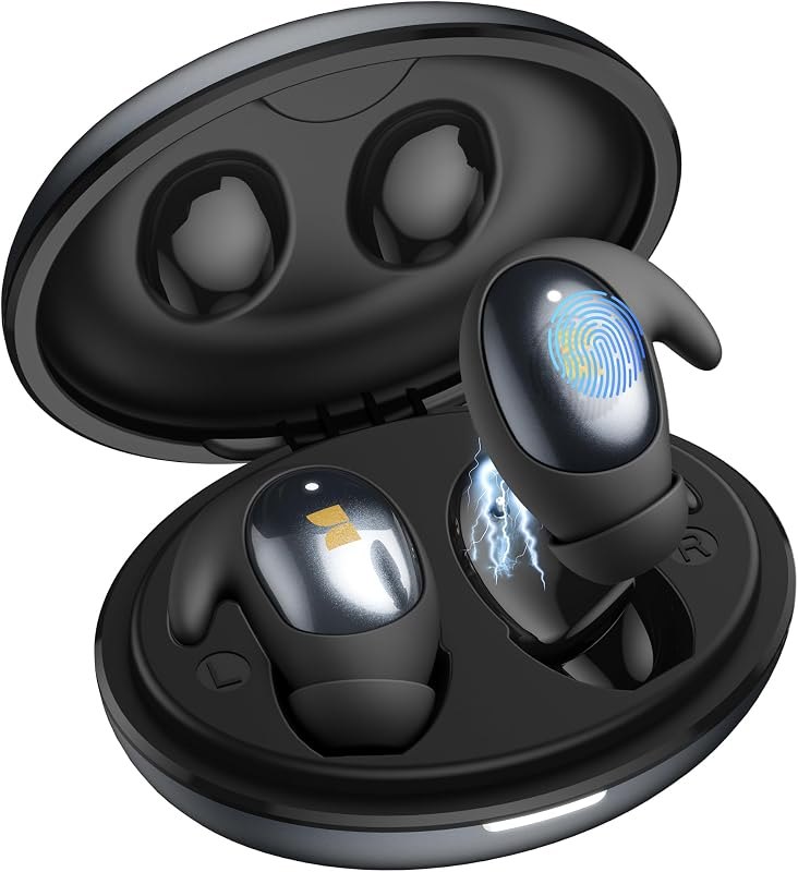 Monster Sleep Ear100 Ear Buds, Sleep Earbuds with Stereo Sound, Design for Side Sleeper, 32H Playtime, Bluetooth 6.0