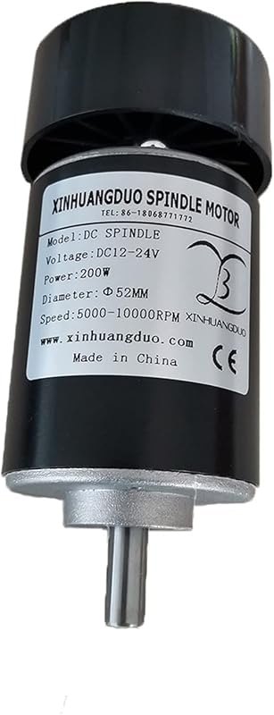 200W Air Cooled DC Spindle Motor CNC Engraving Machine DC12V-24V — best cnc spindle motor 24v for cnc spindle motor 24v
