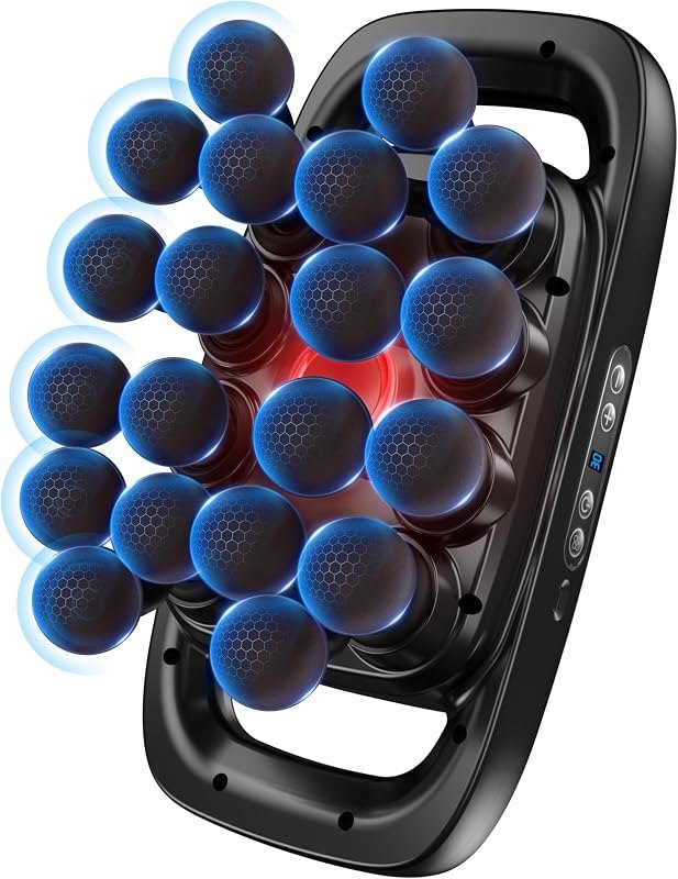 20-Head Massage Gun Deep Tissue Percussion Massager with 3 Modes