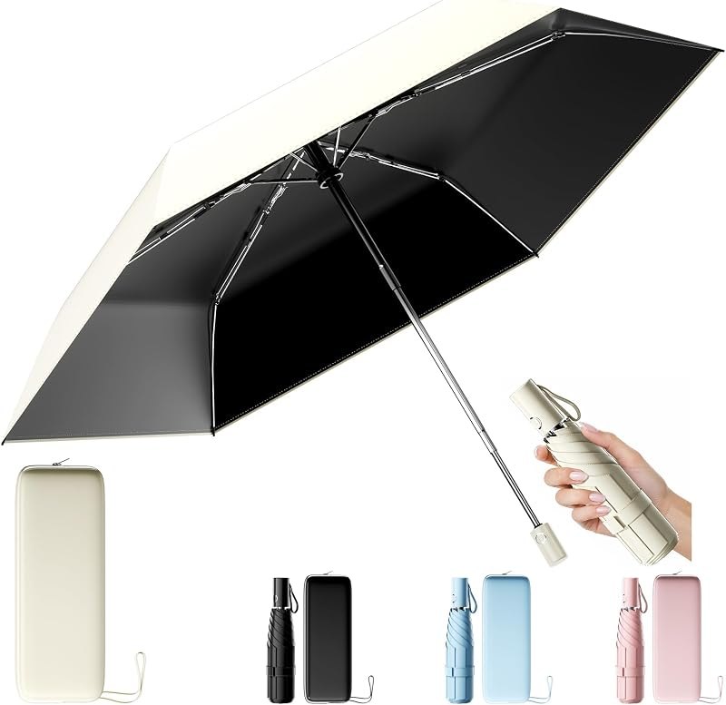 Moorrlii UPF 50+ Compact Travel Umbrella, Windproof Automatic UV Umbrella — best household Rainproof Umbrella for