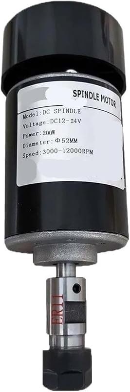 CNC 200W Air Cooled Spindle Motor 24VDC 10000RPM ER11 ER16 Collet for DIY Mini Engraving Milling Machine 0.2KW for