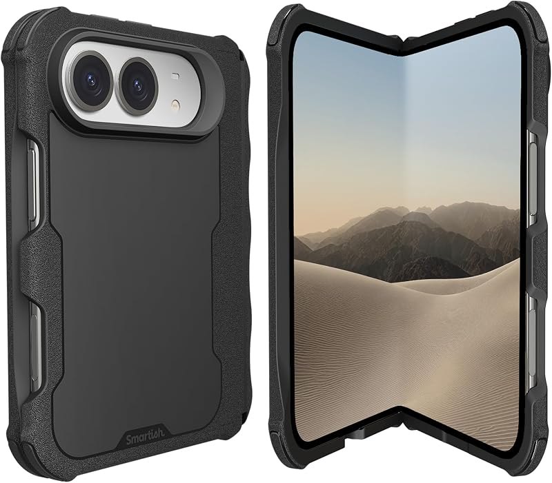 Smartish iPhone Duo MagSafe Case, Gripzilla, Protective Rugged Armor, Black — iPhone Duo hinge case for iphone duo