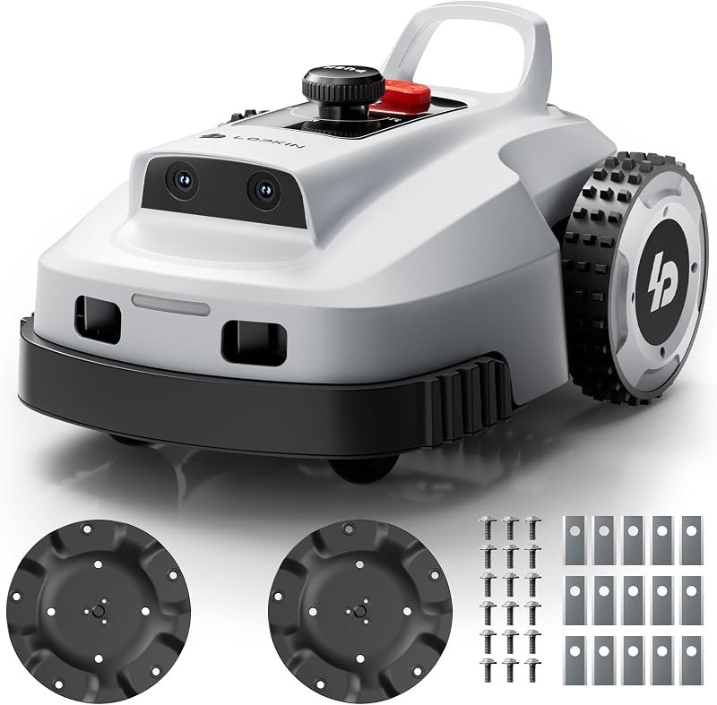 L2500 Robot Lawn Mower for 1 Acre, NetRTK + AI Vision Lawnmower Robot, Wi-Fi HaLow Connectivity, No Boundary Wire, AI