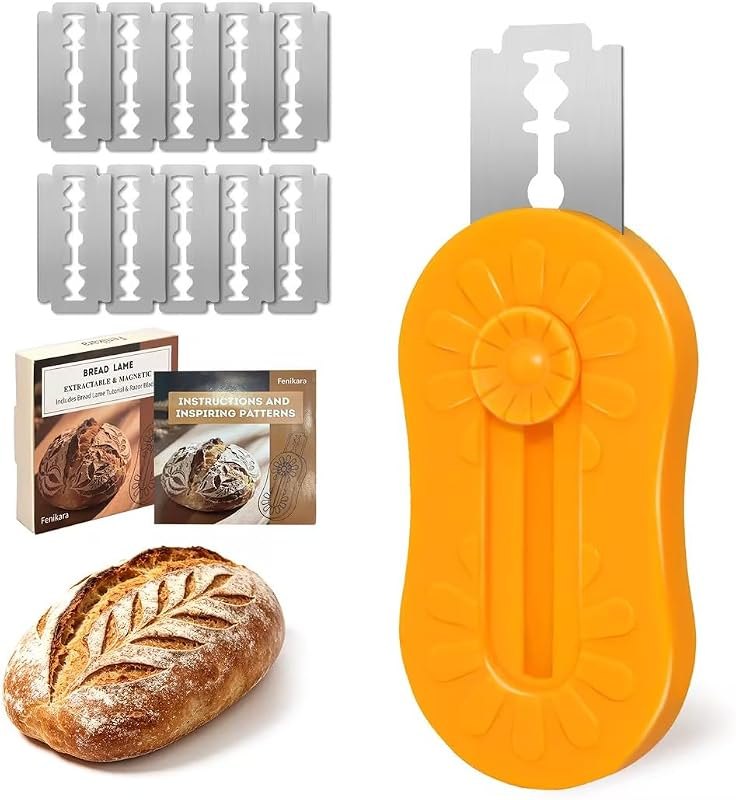 Bread Lame Sourdough Scoring Tool, Magnetic & Retractable Bread Scoring Tool, Scoring Knife for Bread Baking, Bread
