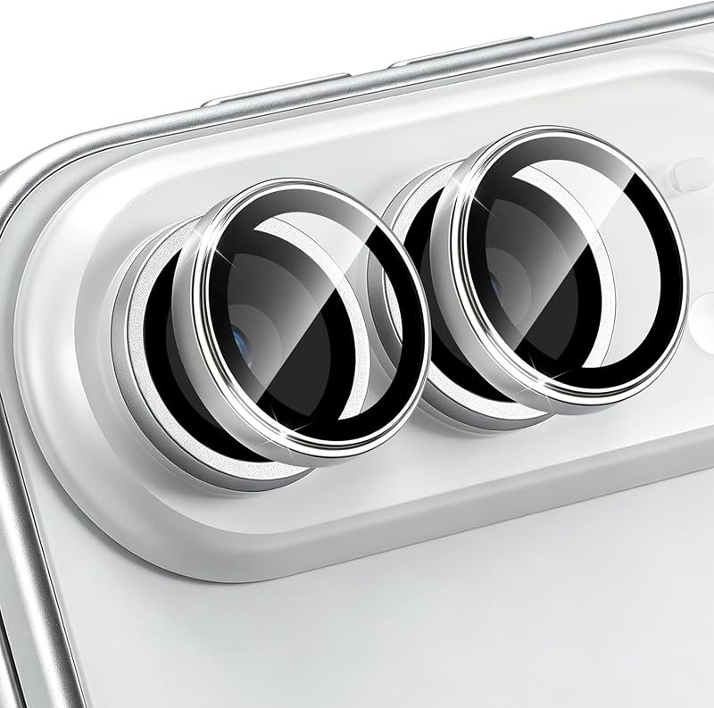 for iPhone Duo Camera Lens Protector-Silver