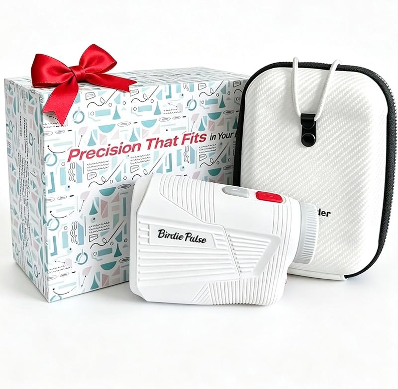 Golf Rangefinder with Slope & Magnetic Mount, 1300 Yards Range Finder for Golf, HD LCD & 6X, Type-C, Flag Lock