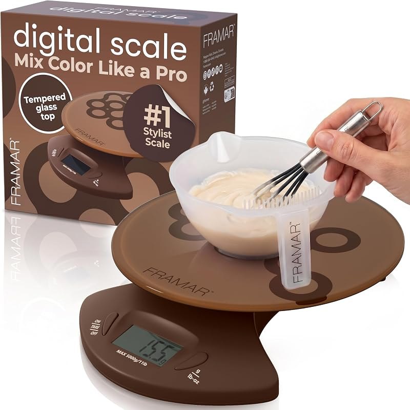 FRAMAR Hair Color Scale for Hair Salon — Digital Kitchen Scale for digital kitchen scale