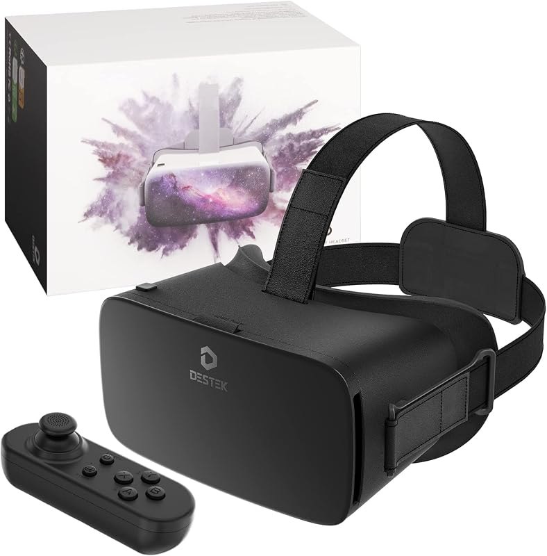 DESTEK V5 VR Headset with 50000+ VR Movies — VR headset for iPhone for headset iphone
