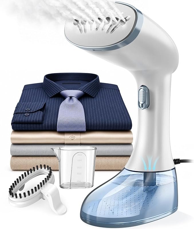 Steamer for Clothes, Clothes Steamer Handheld Garment Steamer with 3 Steam Settings, 380ml Water Tank, Fast Heat-Up