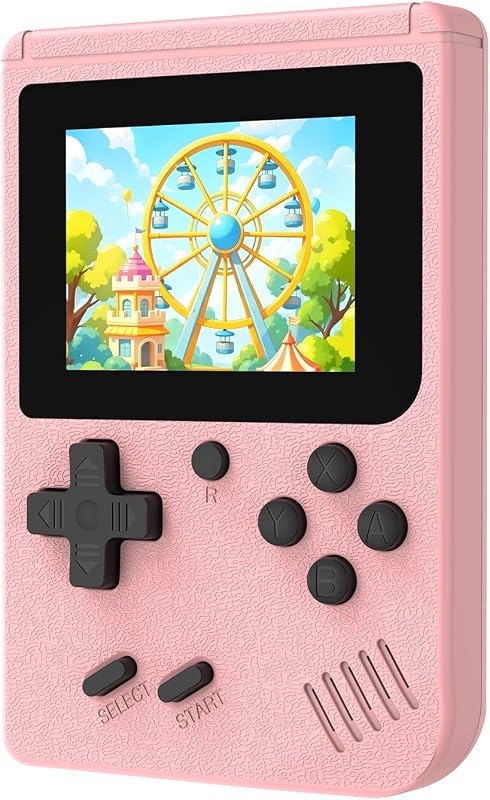 Retro Handheld Game Console, 3.0 Inch Mini Portable Game Console Built‑in 400 Classic Games, Travel Handheld Video