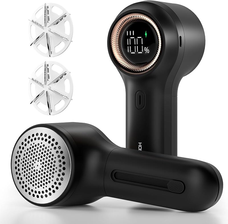 HOMEASY Fabric Shaver for Clothes, Rechargeable Lint Remover, 6 Blades — the pick for rechargeable fabric shaver lint
