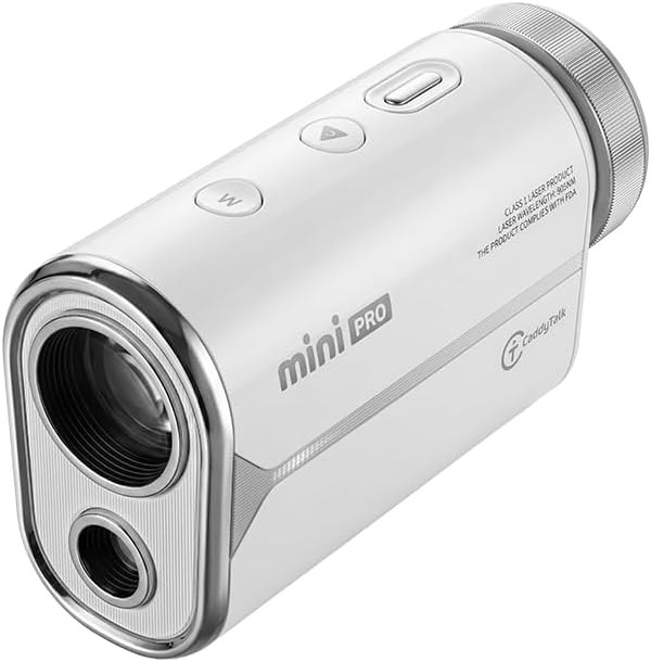 CaddyTalk Mini PRO Golf Rangefinder with Slope - 800 Yards Golf Laser Range Finder, 6X Magnification, Flag Lock