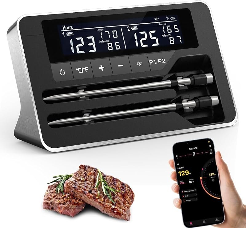 Bluetooth Meat Thermometer Digital, Wireless Thermometer with Smart APP — instant read thermometer for instant read