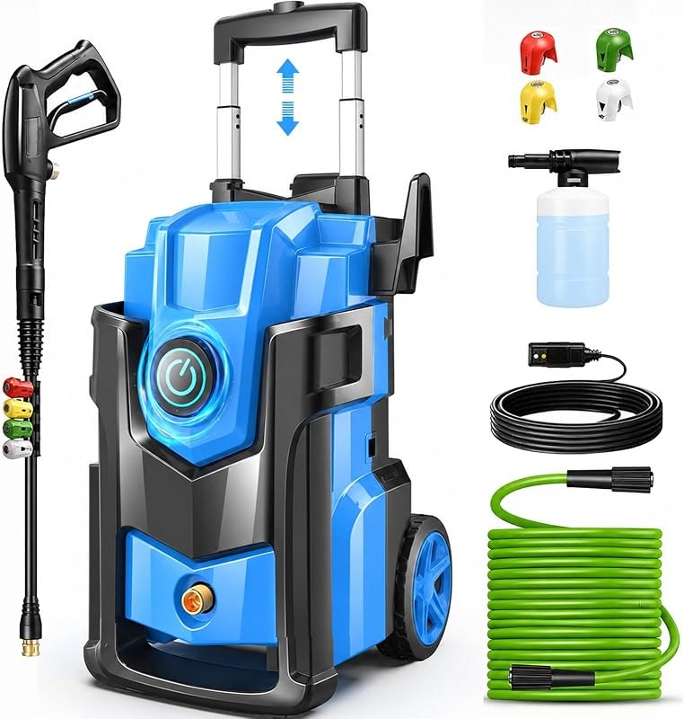 Electric 5000PSI Pressure Washer, Heavy Duty Power Washer Electric Powered — electric pressure washer for electric